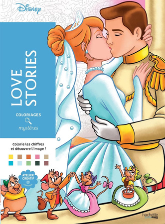 Coloriages mystères Disney - Love Stories / Disney's Secret Coloring Book - Love Stories